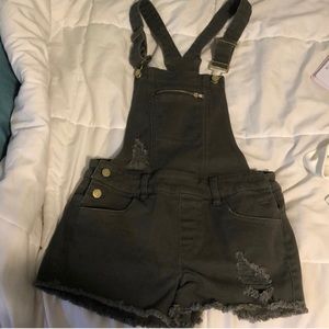 Olive/Army Green Overall Shorts